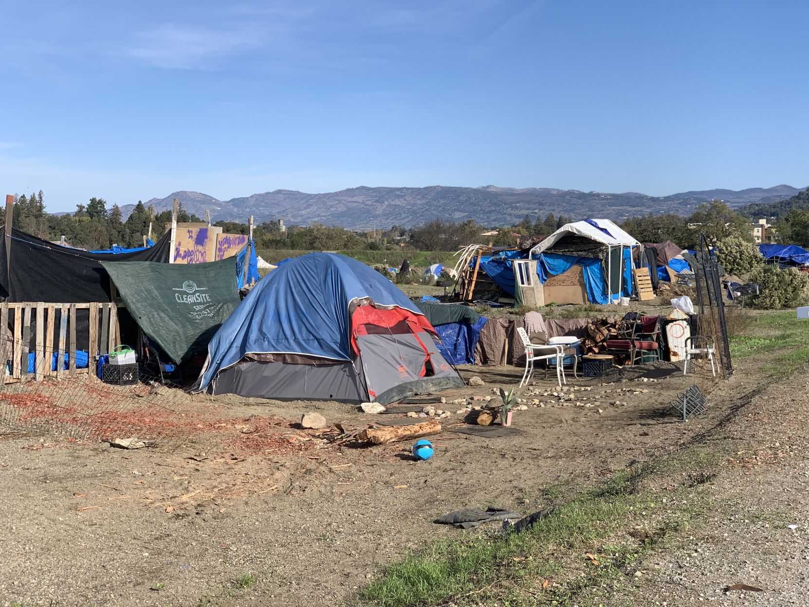 Napa's The Bowl, a homeless camp